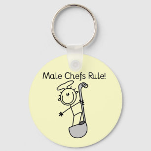 Male Chefs Rule Key Ring