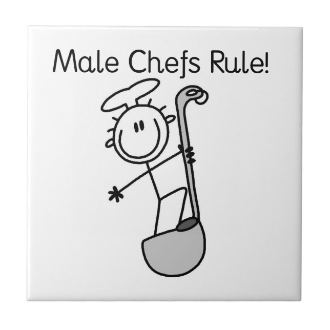 Male Chefs Rule Tile (Front)