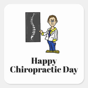 Male Chiropractor Stickers or Name Tags