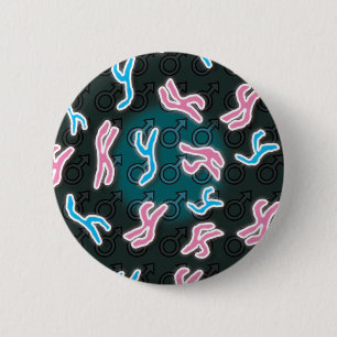 Male Chromosomes Science 6 Cm Round Badge
