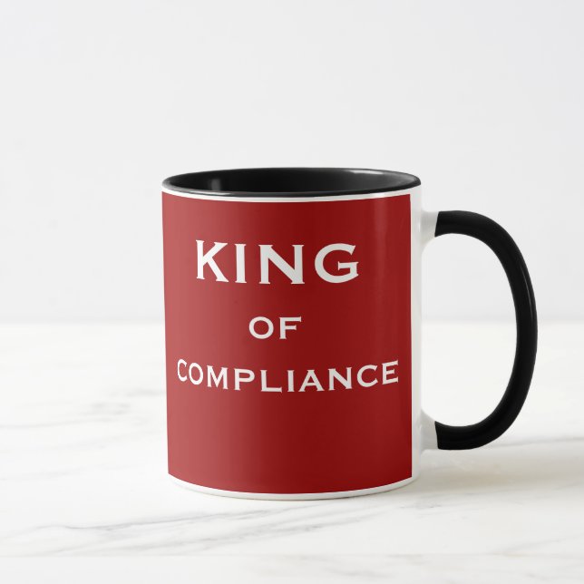 Male Compliance Officer Gift | Funny Job Name Mug (Right)