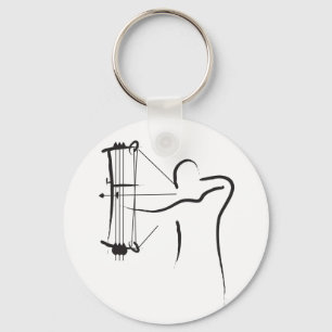 Male Compound Archer Key Ring