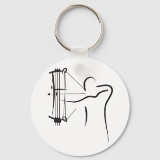 Male Compound Archer Key Ring