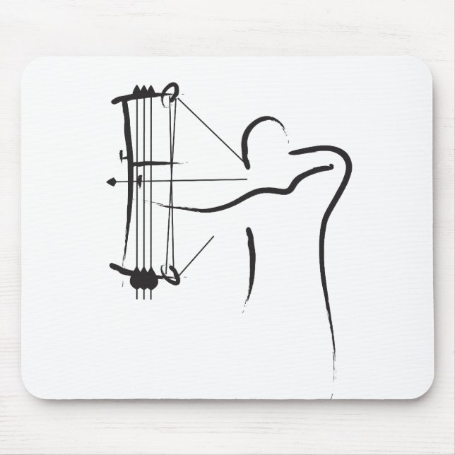 Male Compound Archer Mouse Mat (Front)