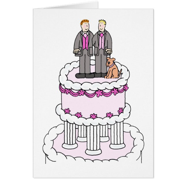 Male Couple Wedding Congratulations  (Front)