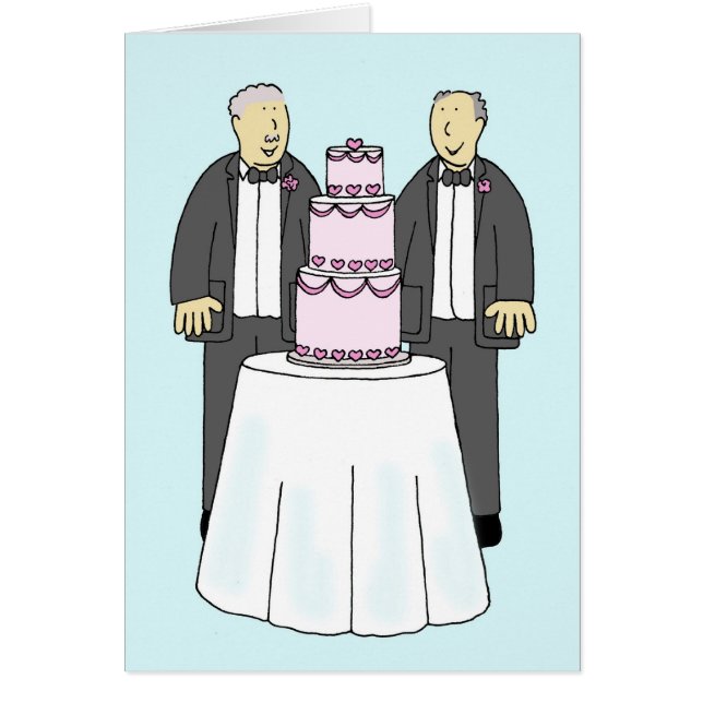 Male Couple Wedding Congratulations  (Front)