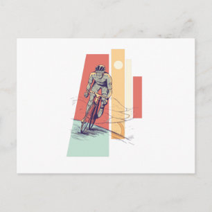 MALE CYCLIST POSTCARD