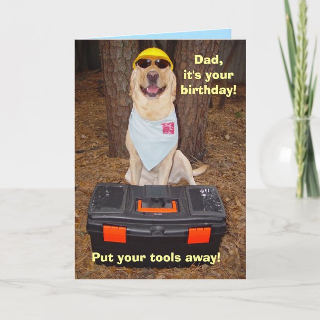 Male/Dad Funny Birthday Card (Front)