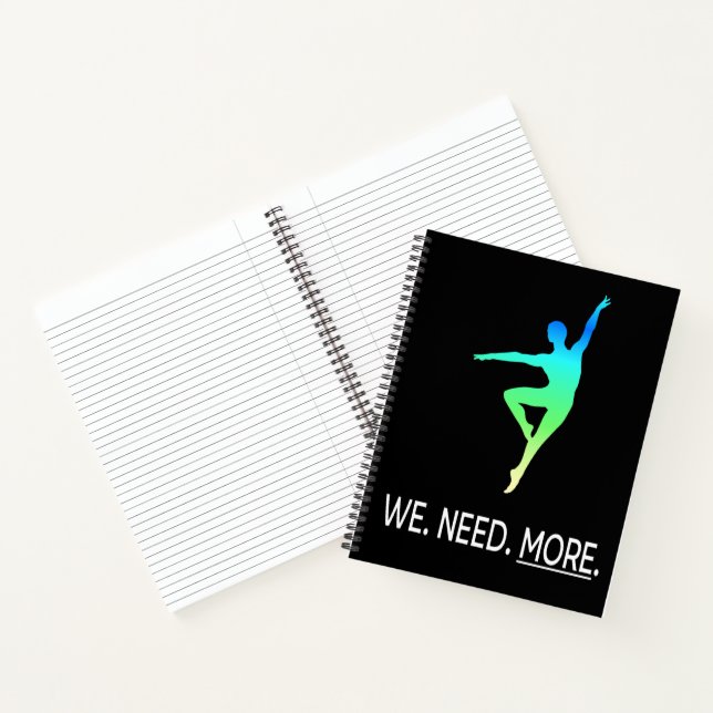 Male Dancer Awareness III Personalised Notebook (Inside)