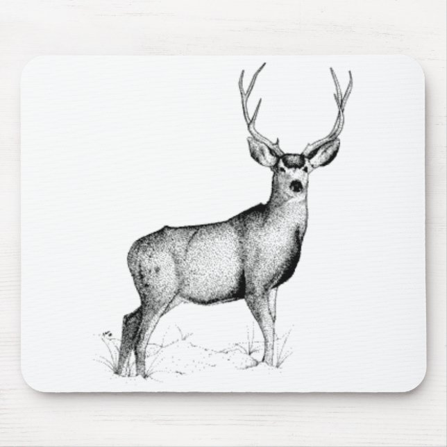 male deer mouse mat (Front)