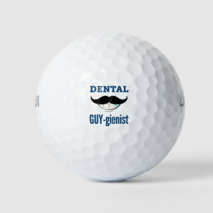 Male Dental Hygienist Men Dental Guy-gienist Golf Balls