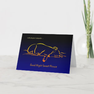 Male Dog Pet (Prince) Sympathy Card