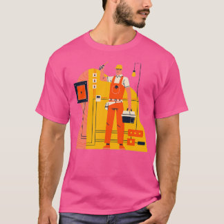 Male Electrician  T-Shirt