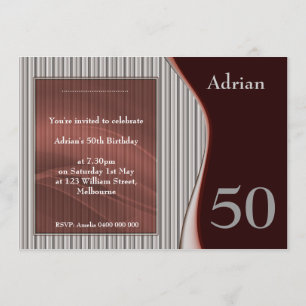 Male Elegant Invite RED