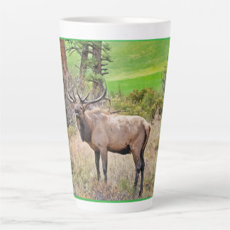 Male Elk in Estes Park, Colorado during September Latte Mug