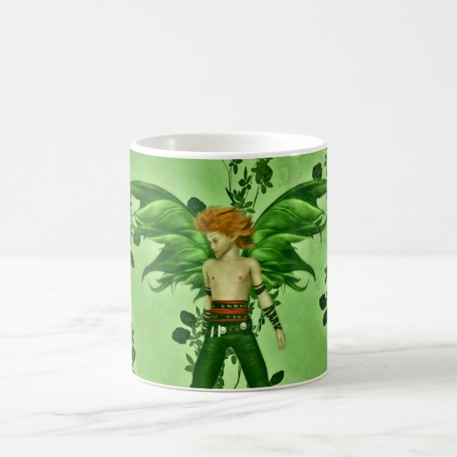 Male fantasy fairy coffee mug (Center)