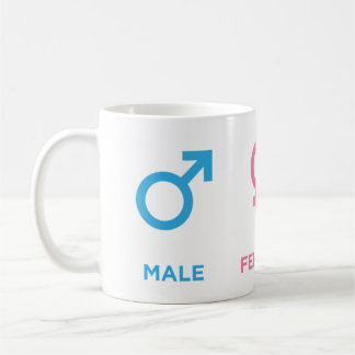 Male Female Coder Symbol Funny Programming Gift Coffee Mug