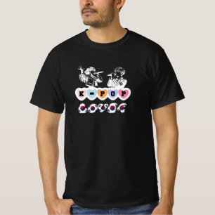 Male Female Idols Singing KPop Hearts Korea Lover T-Shirt