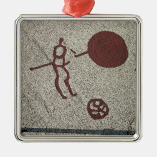 Male figure with the sun metal tree decoration