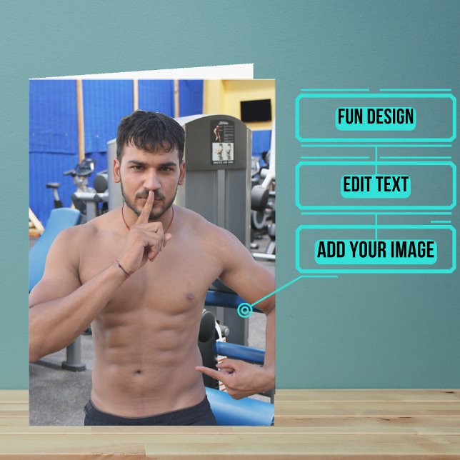 Male Fitness Buff or Trainer Birthday Card (This lovely card is specifically for the fitness buff or trainer in your life.)