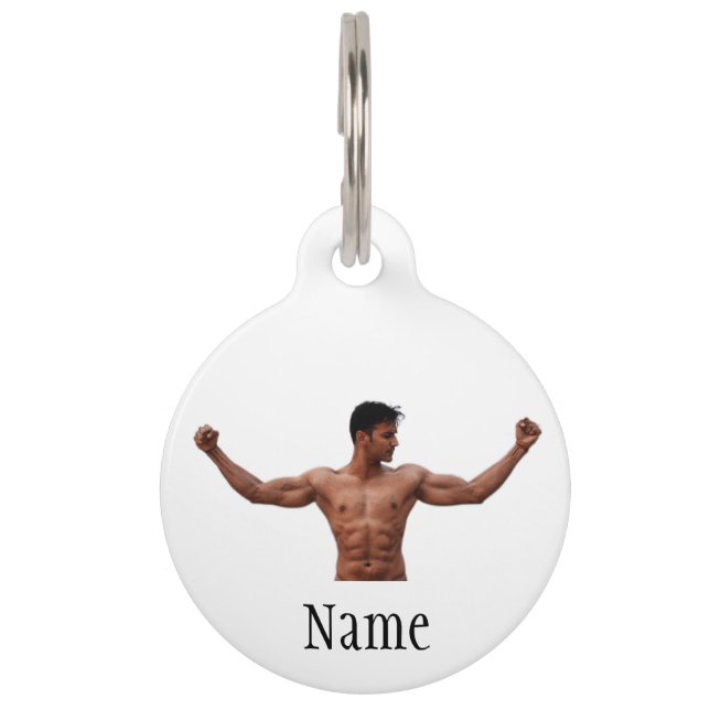Male Fitness Model Thunder_Cove  Pet Tag (Front)