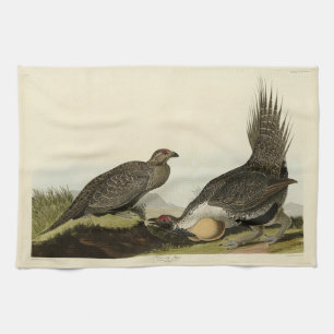 (Male Fowl) of the Plains Audubon Birds of America Tea Towel
