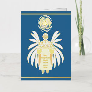 Male Funeral condolences card