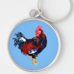 male gallinaceous ,rooster key ring