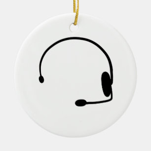 Male Gamer Ceramic Tree Decoration