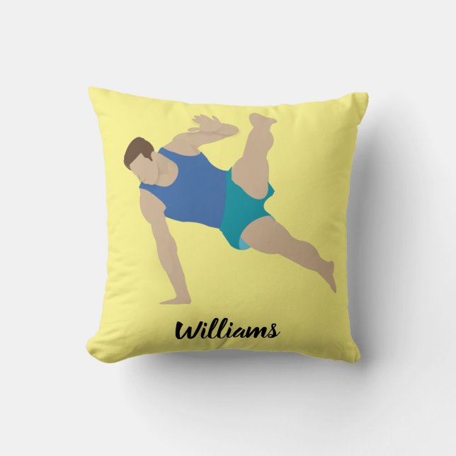Male Gymnast Cushion (Front)