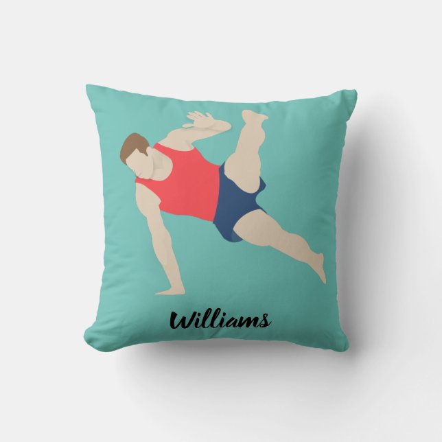 Male Gymnast Cushion (Front)