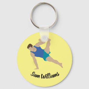 Male Gymnast Key Ring