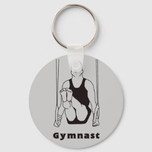 Male Gymnast Keychain