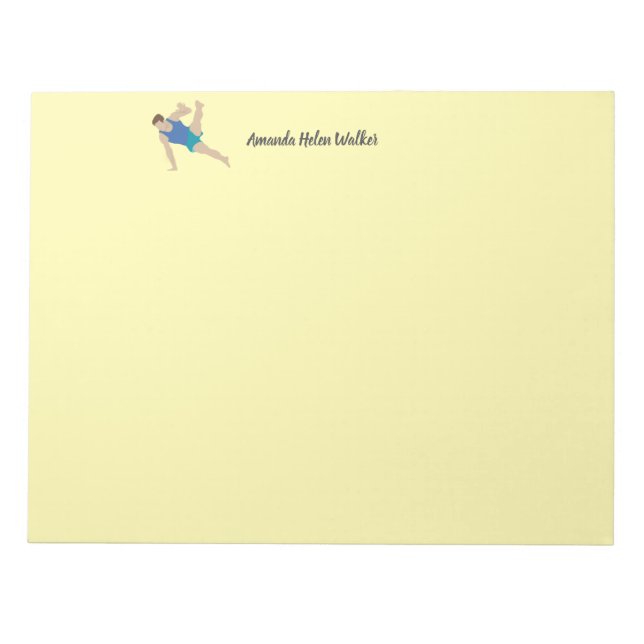 Male Gymnast Notepad (Front)