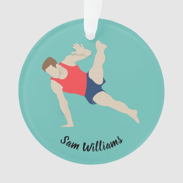 Male Gymnast Ornament (Front)