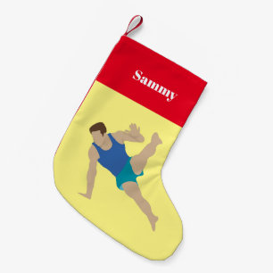 Male Gymnast Small Christmas Stocking