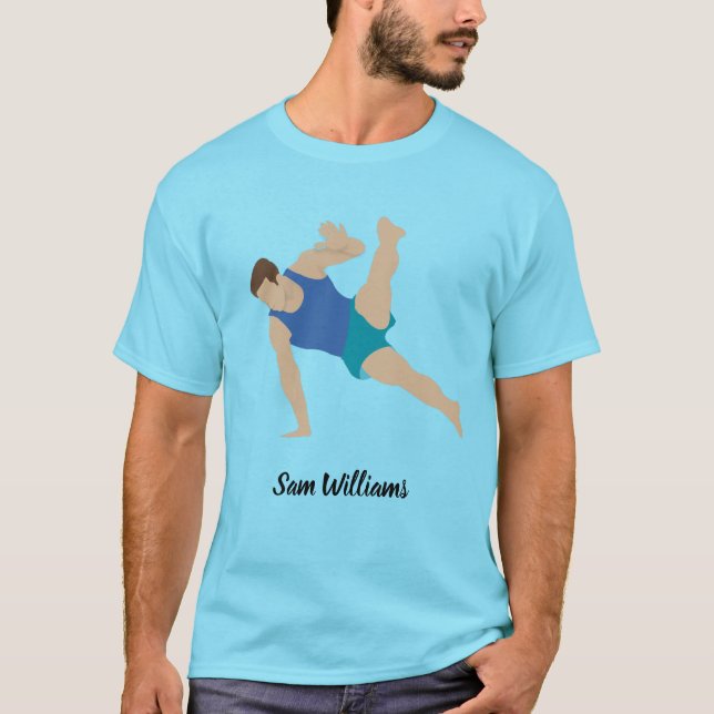 Male Gymnast T-Shirt (Front)