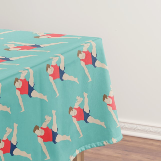 Male Gymnast Tablecloth (In Situ)