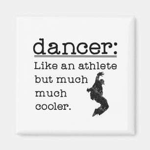 Male Hip Hop Dancer Like an Athlete square Magnet