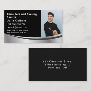 Male Home Care and Nursing Services Business Card