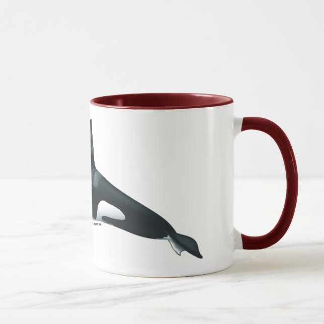 Male Killer Whale Ringer Mug (Right)