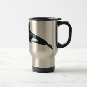 Male Killer Whale Travel Mug