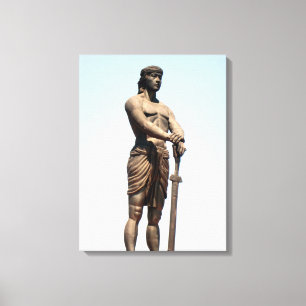 male lapu torso canvas print