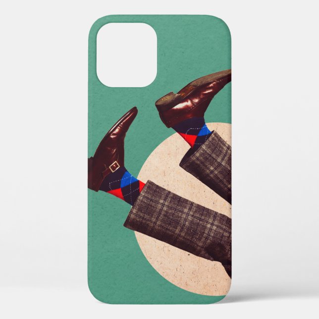 Male legs stacking in round on pastel geometrical  Case-Mate iPhone case (Back)