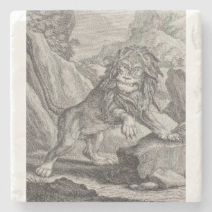 Male Lion in Serengeti National Park, Tanzania Stone Coaster