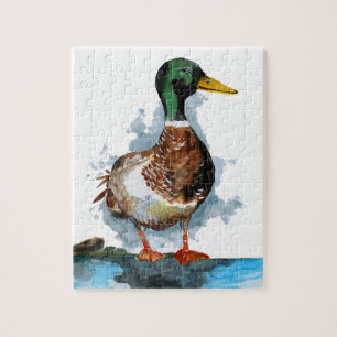 Male Mallard Duck Jigsaw Puzzle