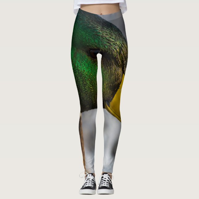 Male Mallard Portrait Leggings (Front)