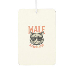Male Manipulator Funny Cat Sunglasses Vintage Shir Car Air Freshener