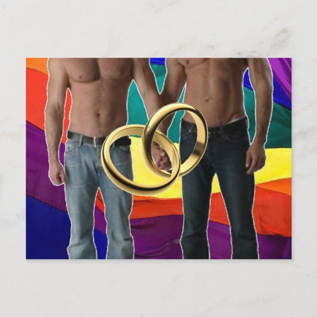 Male Marriage Postcard (Front)