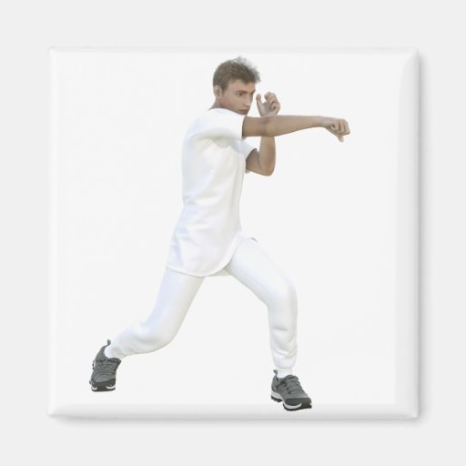 Image of Male Martial Arts Practice Magnet